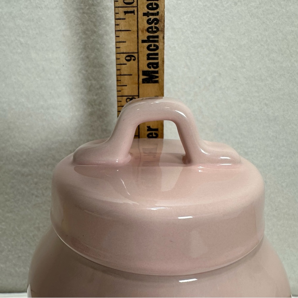 Rae Dunn Light Pink Ceramic XOXO Canister with Lid Cookie Jar Valentines Day - Picture 8 of 9